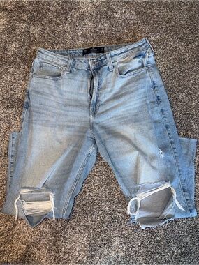 Hollister Light Blue Ripped Skinny Jeans